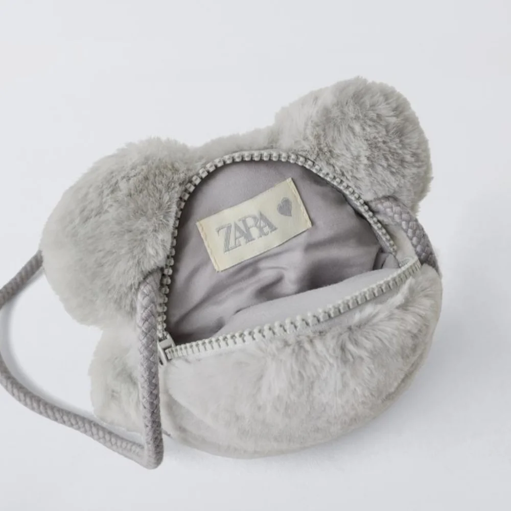 Zara Plush Mouse Crossbody Bag